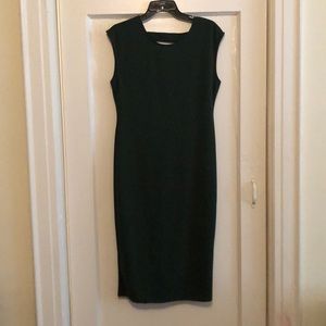 Hunter green sheath dress